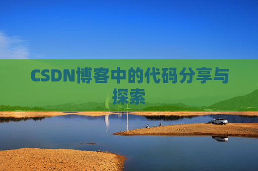 CSDN博客中的代码分享与探索